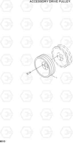 8010 ACCESSORY DRIVE PULLEY HL740-3(-#0847), Hyundai