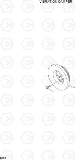 8120 VIBRATION DAMPER HL740-3(-#0847), Hyundai