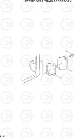 8130 FRONT GEAR TRAIN ACCESSORY HL740-3(-#0847), Hyundai