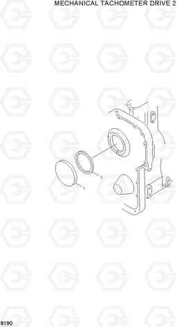 8190 MACHANICAL TACHOMETER DRIVE 2 HL740-3(-#0847), Hyundai