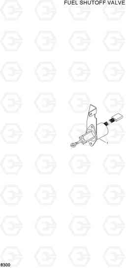 8300 FUEL SHUTOFF VALVE HL740-3(-#0847), Hyundai