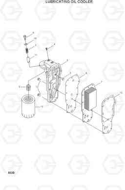 8330 LUBRICATING OIL COOLER HL740-3(-#0847), Hyundai