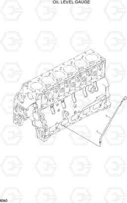 8340 OIL LEVEL GAUGE HL740-3(-#0847), Hyundai