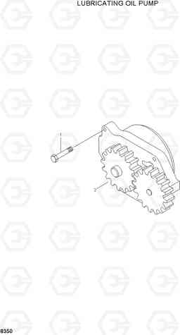 8350 LUBRICATING OIL PUMP HL740-3(-#0847), Hyundai