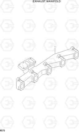 8570 EXHAUST MANIFOLD HL740-3(-#0847), Hyundai