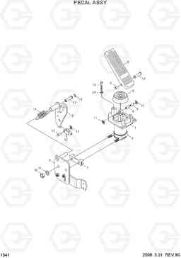 1041 PEDAL ASSY HL740-3(#0848-), Hyundai