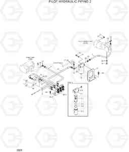 2021 PILOT HYDRAULIC PIPING 2 HL740-3(#0848-), Hyundai