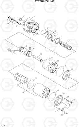 2110 STEERING UNIT HL740-3(#0848-), Hyundai