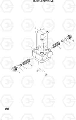 2120 OVERLOAD VALVE HL740-3(#0848-), Hyundai