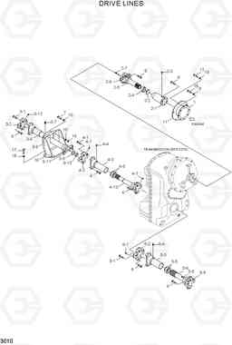 3010 DRIVE LINES HL740-3(#0848-), Hyundai