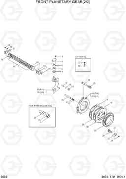 3053 FRONT PLANETARY GEAR(2/2) HL740-3(#0848-), Hyundai