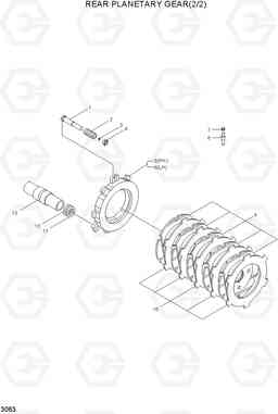 3063 REAR PLANETARY GEAR(2/2) HL740-3(#0848-), Hyundai