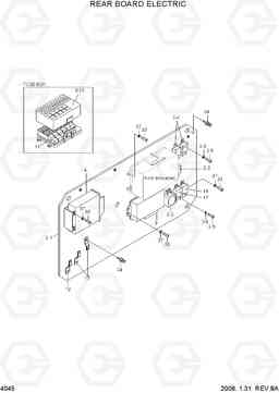 4045 REAR BOARD ELECTRIC HL740-3(#0848-), Hyundai