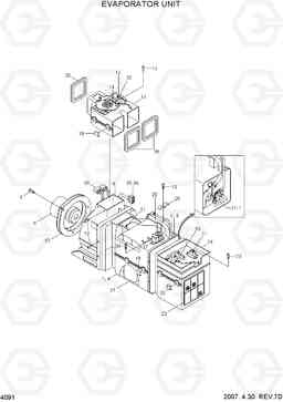 4091 EVAPORATOR UNIT HL740-3(#0848-), Hyundai