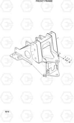 5010 FRONT FRAME HL740-3(#0848-), Hyundai