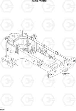 5020 REAR FRAME HL740-3(#0848-), Hyundai