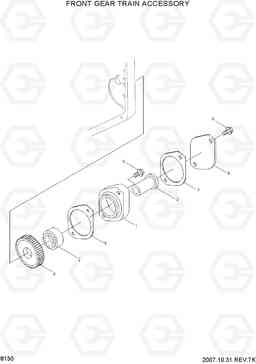 8130 FRONT GEAR TRAIN ACCESSORY HL740-3(#0848-), Hyundai