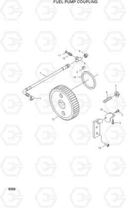 8260 FUEL PUMP COUPLING HL740-3(#0848-), Hyundai