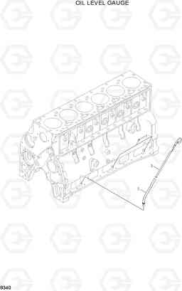 8340 OIL LEVEL GAUGE HL740-3(#0848-), Hyundai