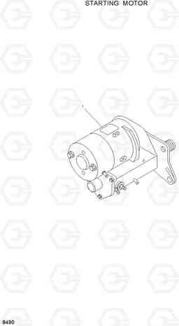 8490 STARTING MOTOR HL740-3(#0848-), Hyundai