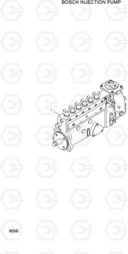 8590 BOSCH INJECTION PUMP HL740-3(#0848-), Hyundai