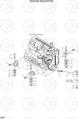 1010 ENGINE MOUNTING HL740-7, Hyundai