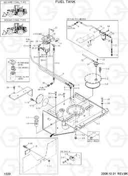 1020 FUEL TANK HL740-7, Hyundai