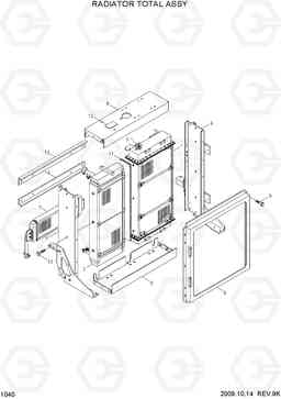 1040 RADIATOR TOTAL ASSY HL740-7, Hyundai