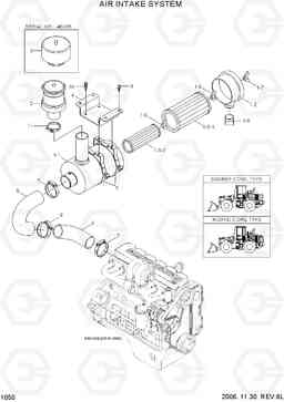 1050 AIR INTAKE SYSTEM HL740-7, Hyundai