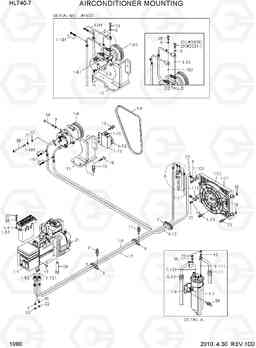 1090 AIR CONDITIONER MOUNTING HL740-7, Hyundai