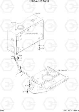 3110 HYDRAULIC TANK HL740-7, Hyundai