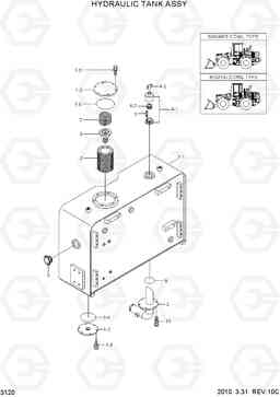 3120 HYDRAULIC TANK ASSY HL740-7, Hyundai