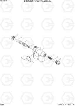 4091 PRIORITY VALVE(-#1638) HL740-7, Hyundai