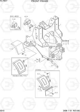 5010 FRONT FRAME HL740-7, Hyundai