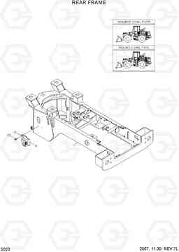 5020 REAR FRAME HL740-7, Hyundai