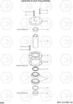 5030 CENTER PIVOT PIN(UPPER) HL740-7, Hyundai