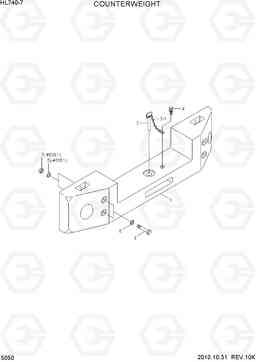 5050 COUNTERWEIGHT HL740-7, Hyundai