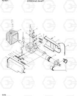 5170 STEERING SHAFT HL740-7, Hyundai