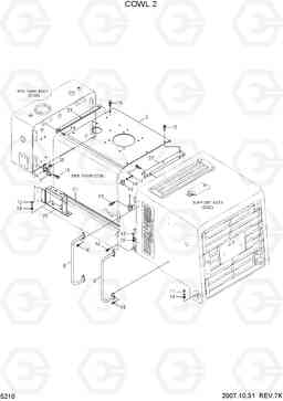 5210 COWL 2 HL740-7, Hyundai