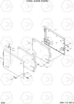 5220 COWL 3(SIDE DOOR) HL740-7, Hyundai