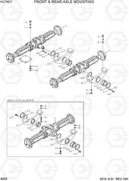 6020 FRONT & REAR AXLE MOUNTING HL740-7, Hyundai