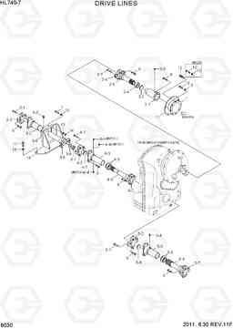 6030 DRIVE LINES HL740-7, Hyundai