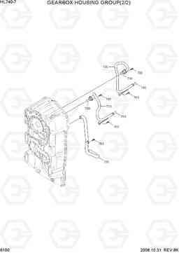 6100 GEARBOX HOUSING GROUP(2/2) HL740-7, Hyundai