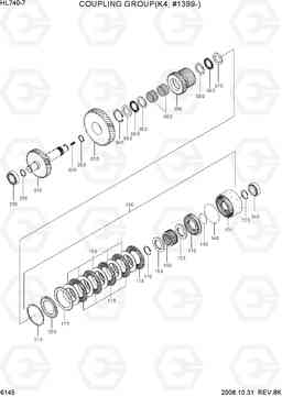 6145 COUPLING GROUP(K4, #1399-) HL740-7, Hyundai