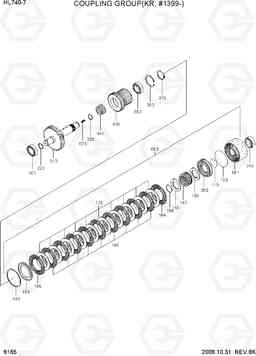 6165 COUPLING GROUP(KR, #1399-) HL740-7, Hyundai