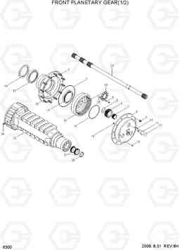 6300 FRONT PLANETARY GEAR(1/2) HL740-7, Hyundai