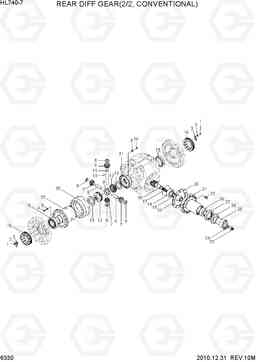 6330 REAR DIFF GEAR(2/2, CONVENTIONAL) HL740-7, Hyundai