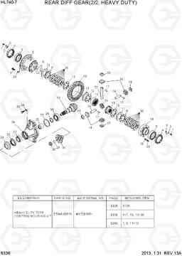 6336 REAR DIFF GEAR(2/2, HEAVY DUTY) HL740-7, Hyundai