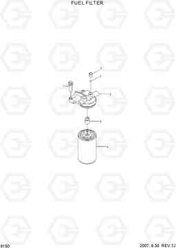 9150 FUEL FILTER HL740-7, Hyundai