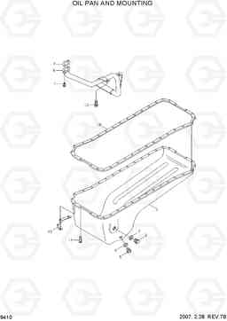 9410 OIL PAN AND MOUNTING HL740-7, Hyundai